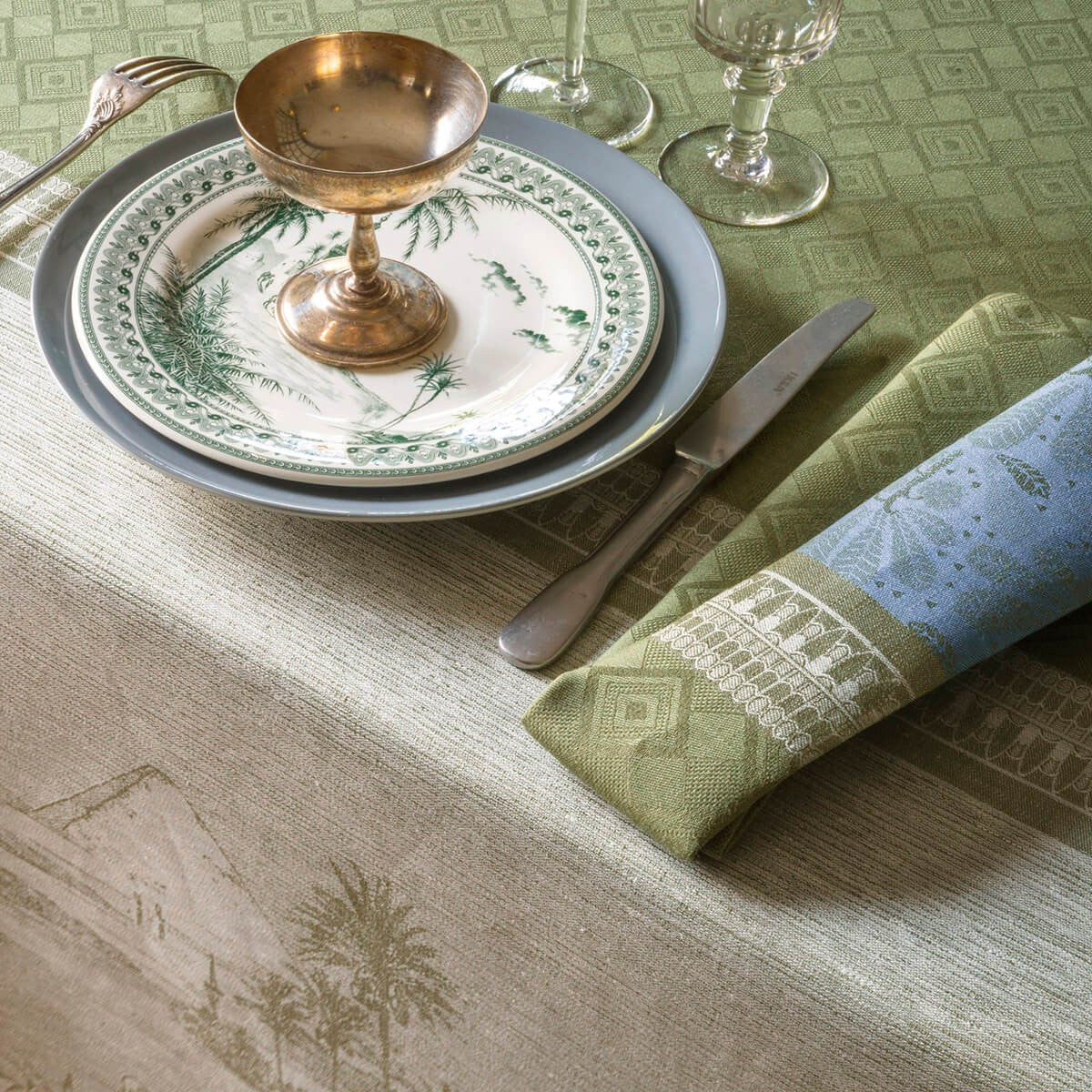 Le Jacquard Français | Croisière Sur Le Nil Tablecloth