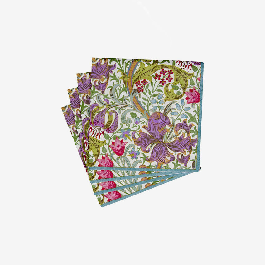 Caspari | Golden Lily-Ivory Napkin