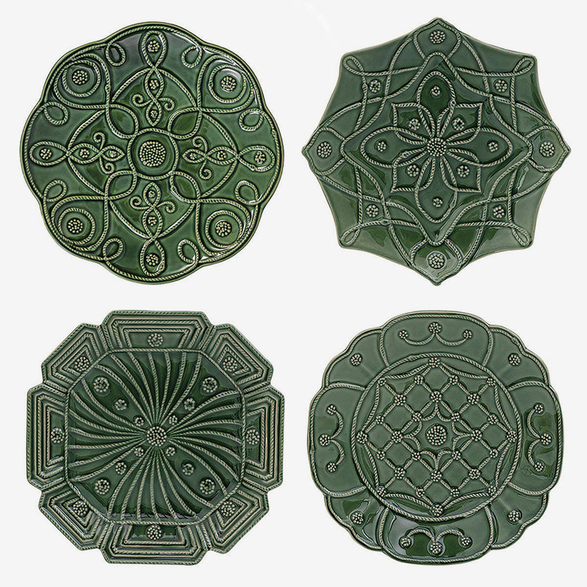 Juliska | Jardins Du Monde Plate Assorted - Set of 4