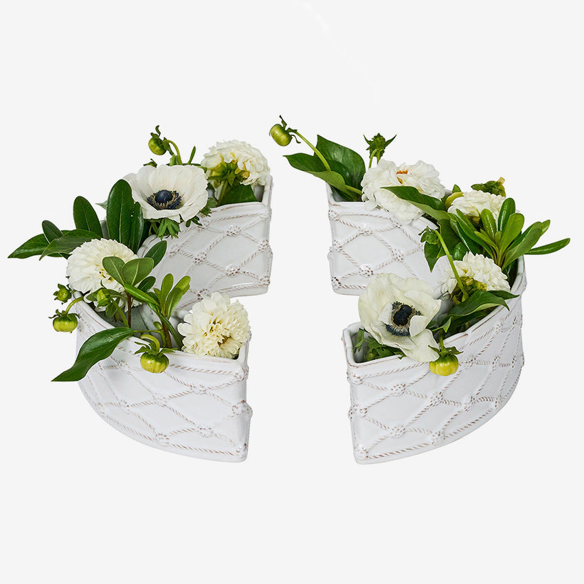 Juliska | Berry & Thread Petite Parterre Garden Half Circle Vase - Set of 2