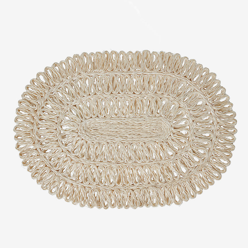 Juliska | Straw Loop Oval Placemat