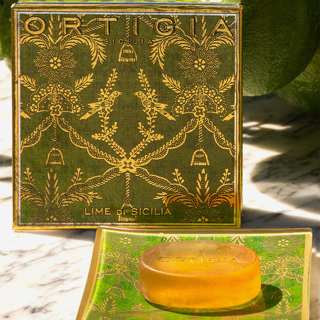 Ortigia | Lime Di Sicilia Glass Plate & Soap