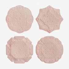 Juliska | Jardins Du Monde Plate Assorted - Set of 4 - Blush