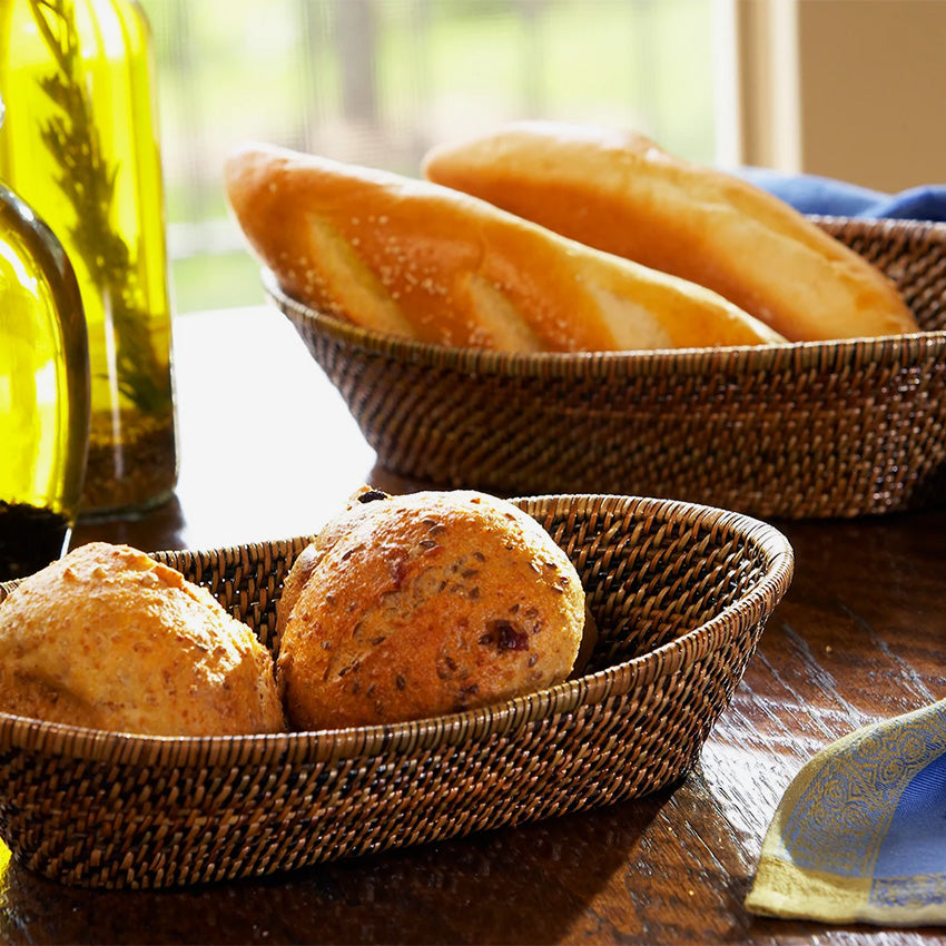 Calaisio | Oval Bread Basket With Scalloped Rim