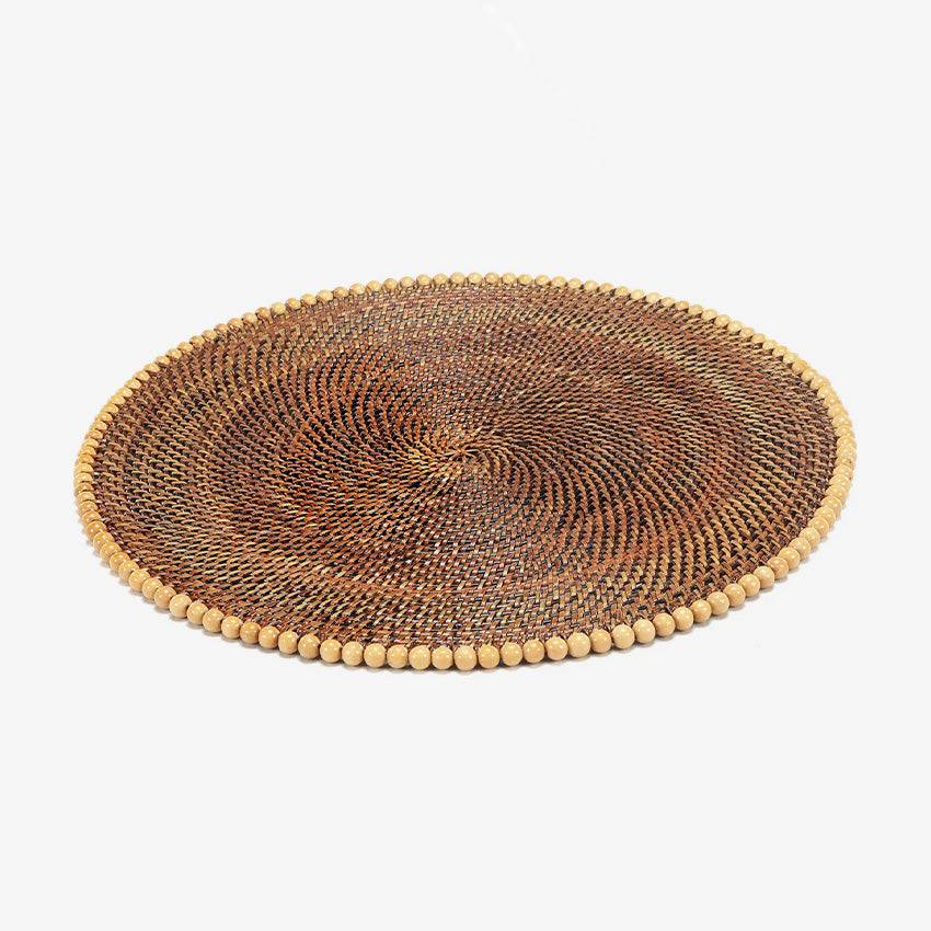 Calaisio | Round Placemat With Beads - Set of 4