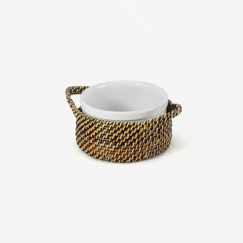Calaisio | Round Soufflé Baskets with Stoneware Dish