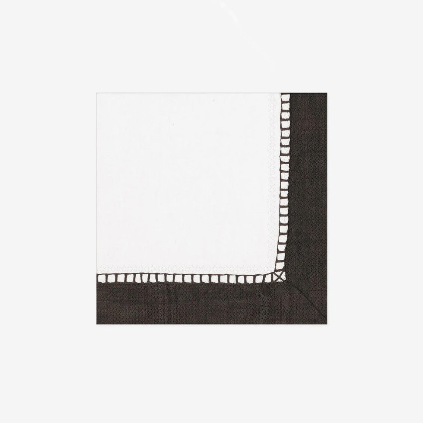 Caspari | Linen Border Paper Napkin