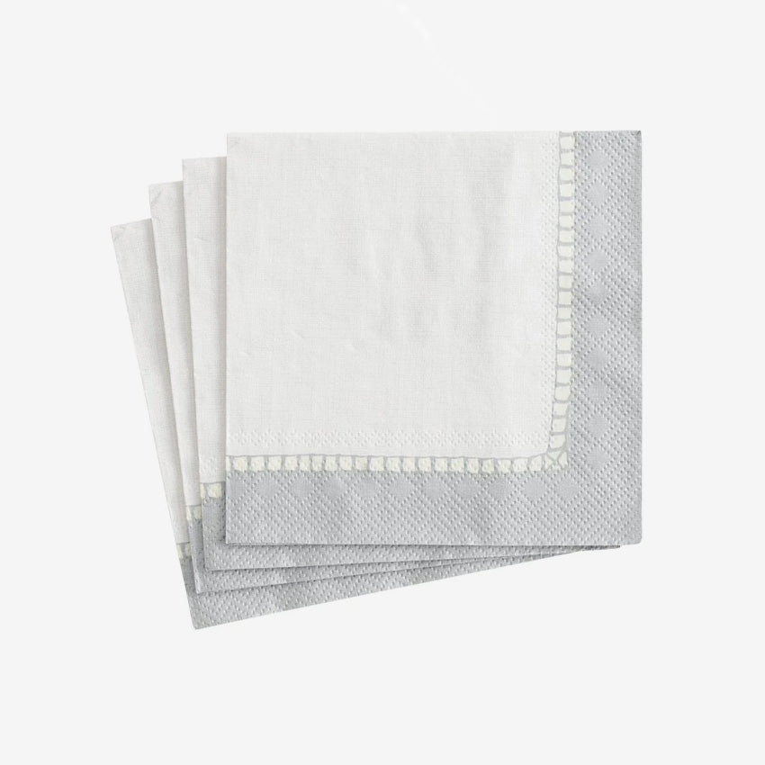 Caspari | Serviette en papier Linen Border