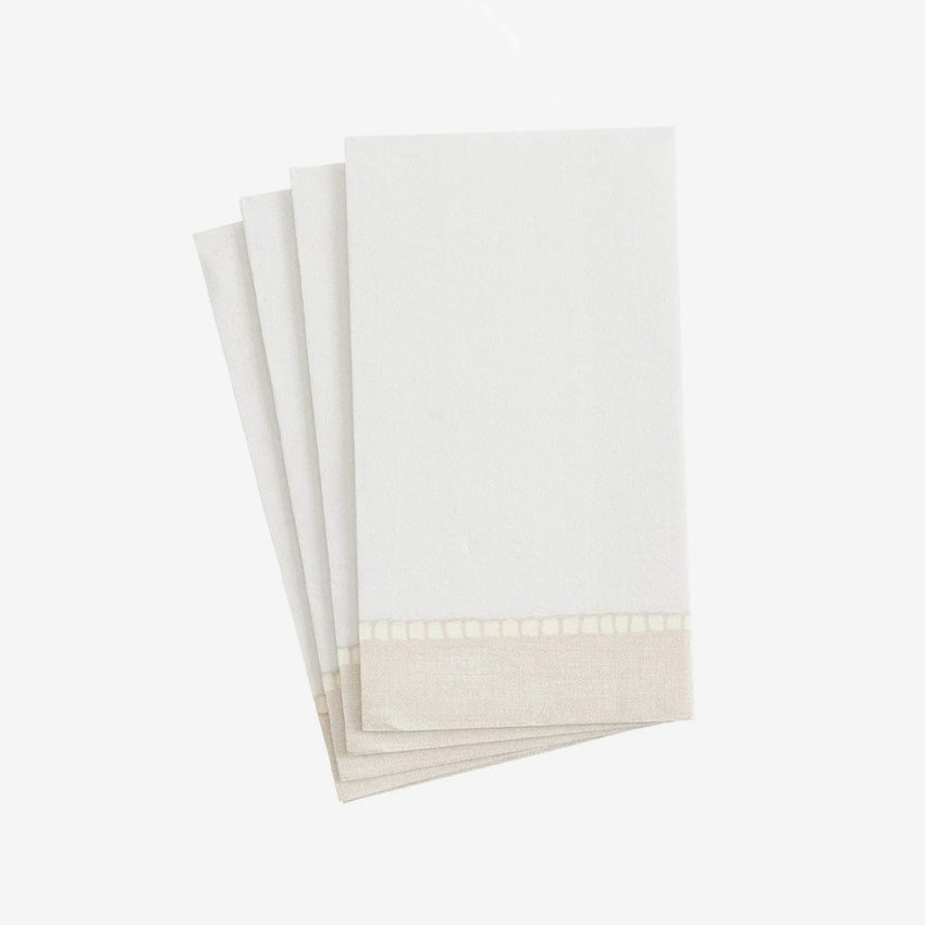 Caspari | Linen Border Paper Napkin