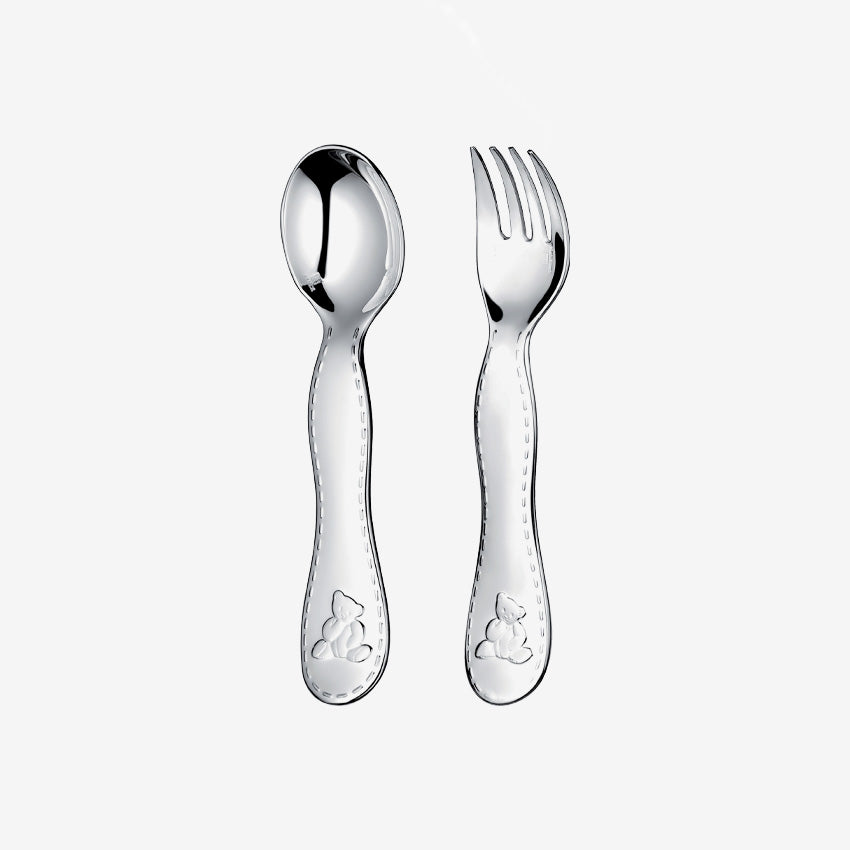 Christofle | Charlie Bear Baby Flatware Set - Set of 2