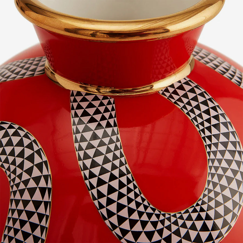 Jonathan Adler | Vase rond Eden - Rouge