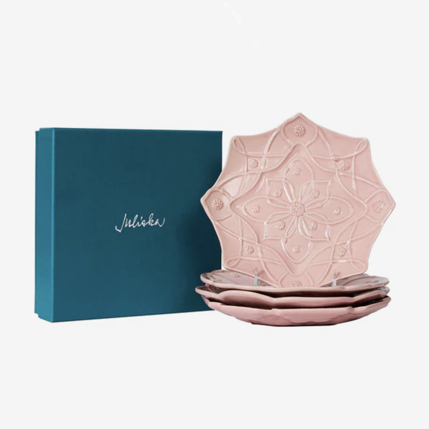 Juliska | Jardins Du Monde Plate Assorted - Set of 4 - Blush