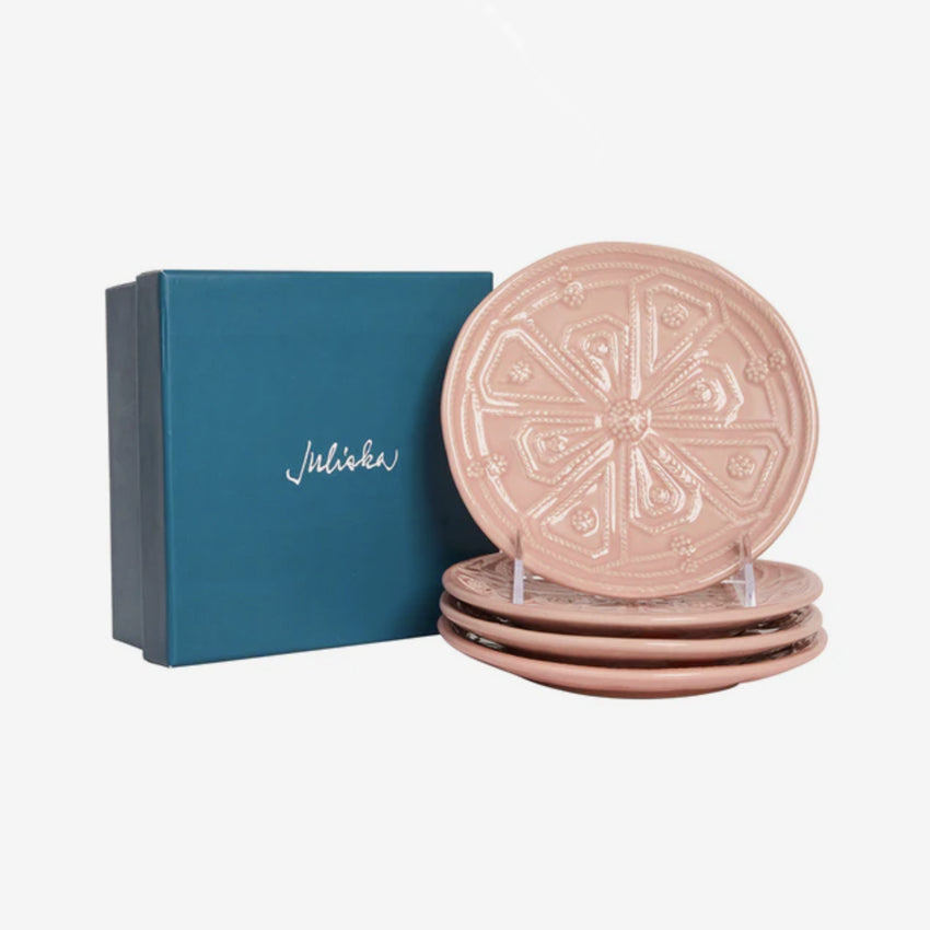 Juliska | Jardins Du Monde Plate Assorted - Set of 4 - Blush