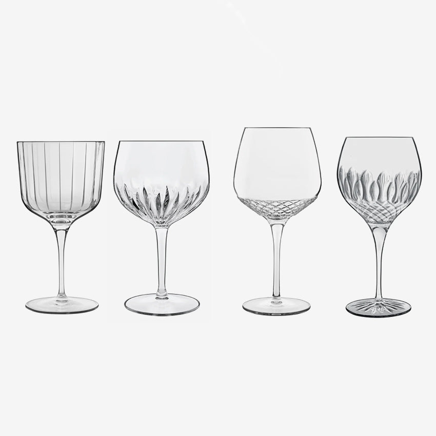 Luigi Bormioli | Gin Glass Selection Gin Tonic Stemware Assorted -  Set of 4