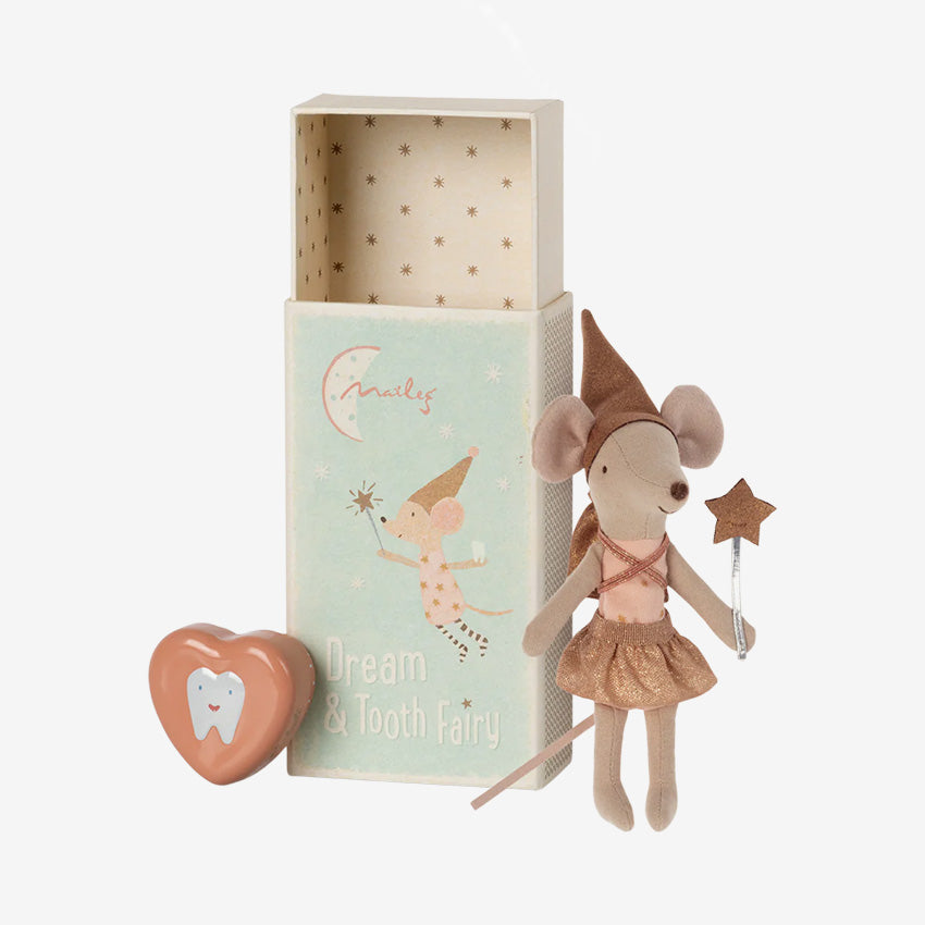 Maileg | Tooth Fairy Mouse In Matchbox - Rose