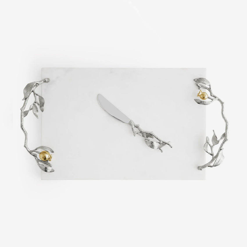 Michael Aram | Pomegranate Cheeseboard - Silver & Gold