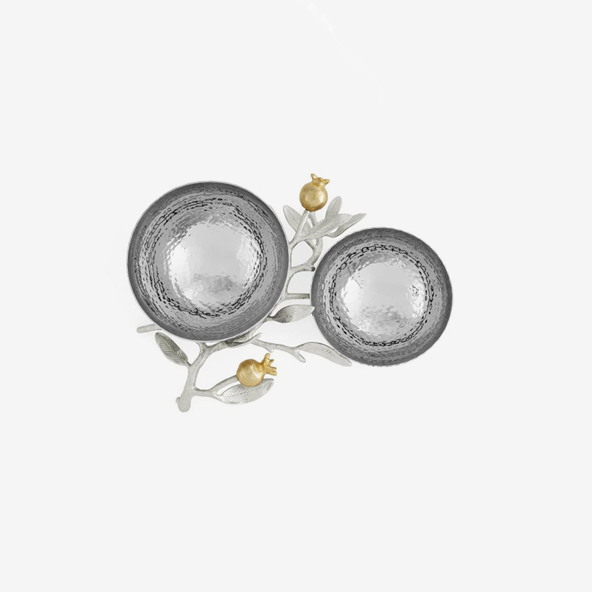 Michael Aram | Bol double Pomegranate - Argent et or