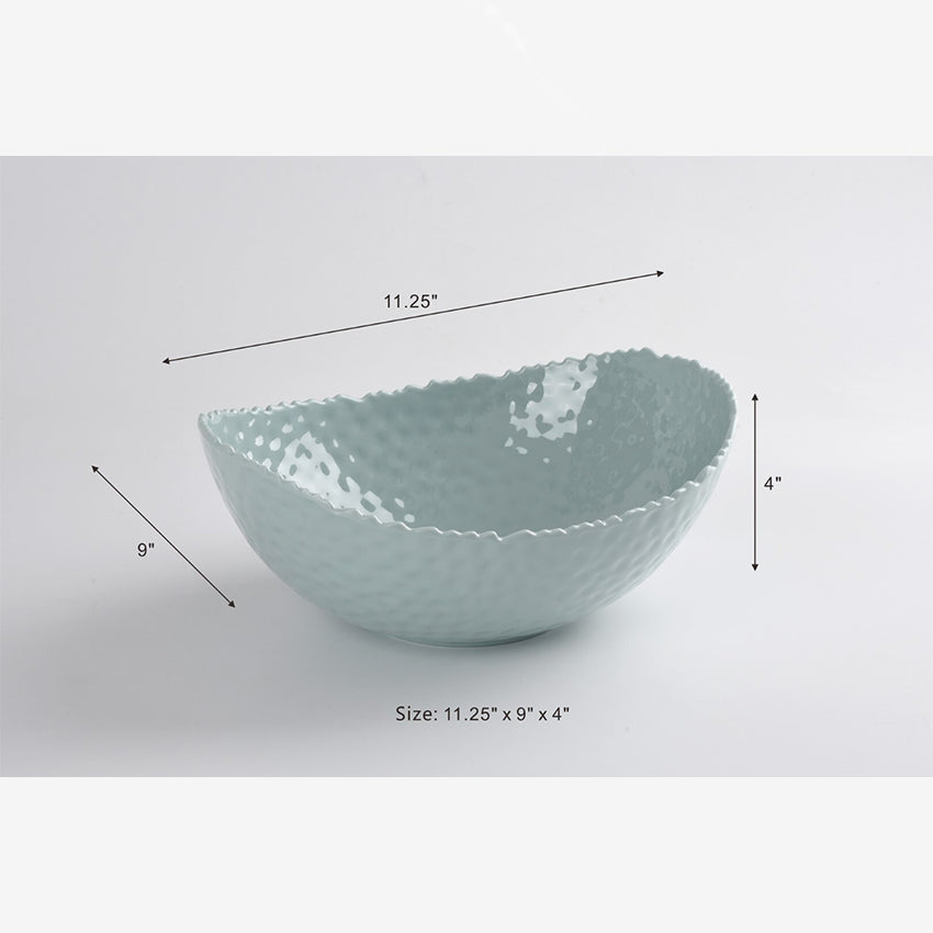 Pampa Bay | Hammered Melamine Oval Bowl