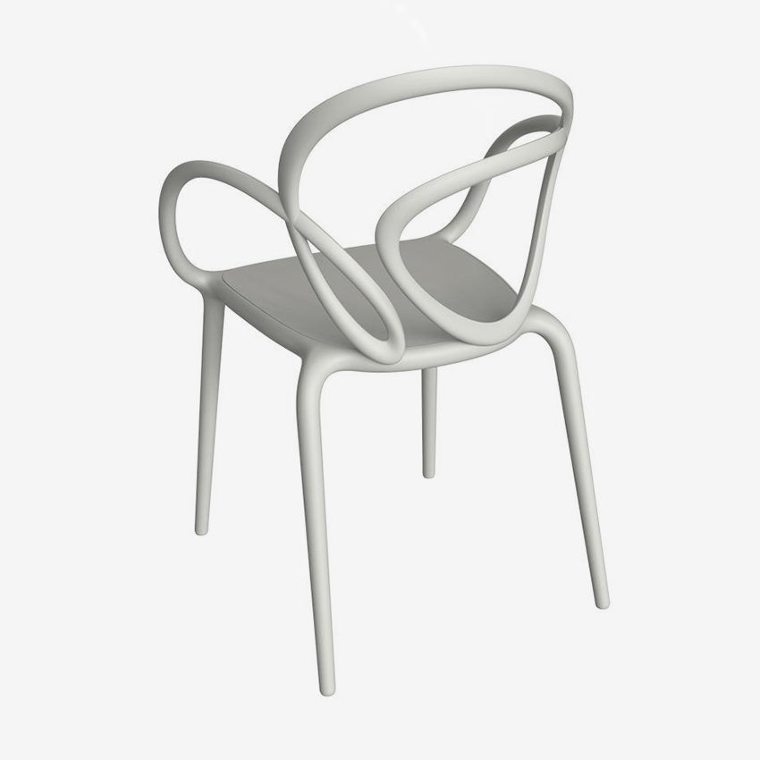 Queeboo | Loop Chair Without Cushion - Set of 2 pieces White