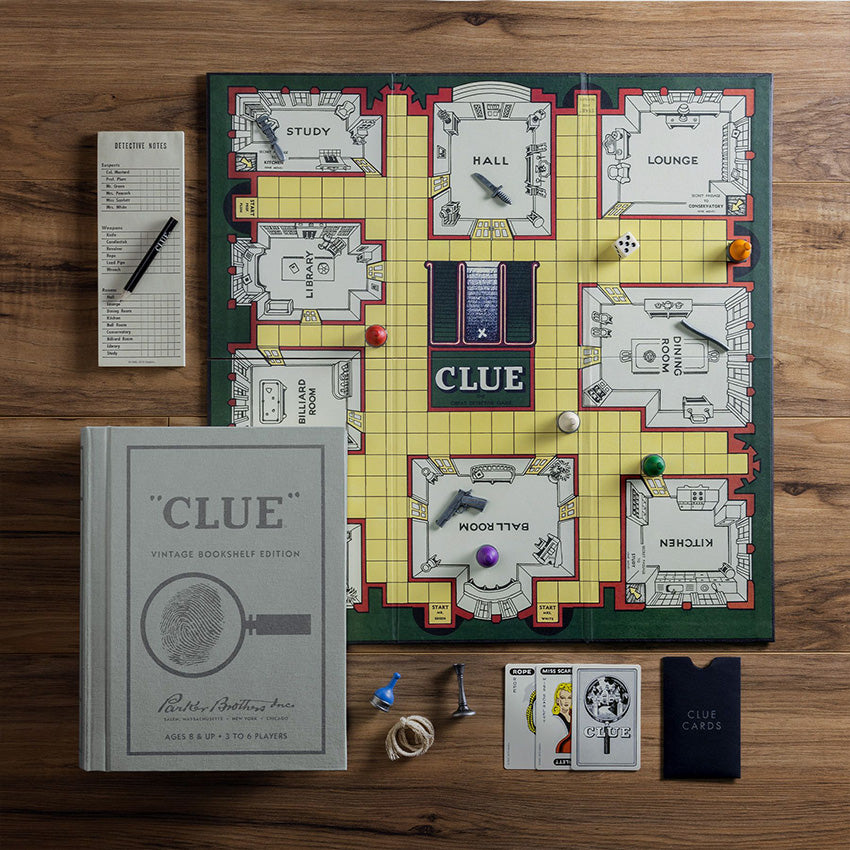 WS Game Company | Clue Vintage Bookshelf Edition