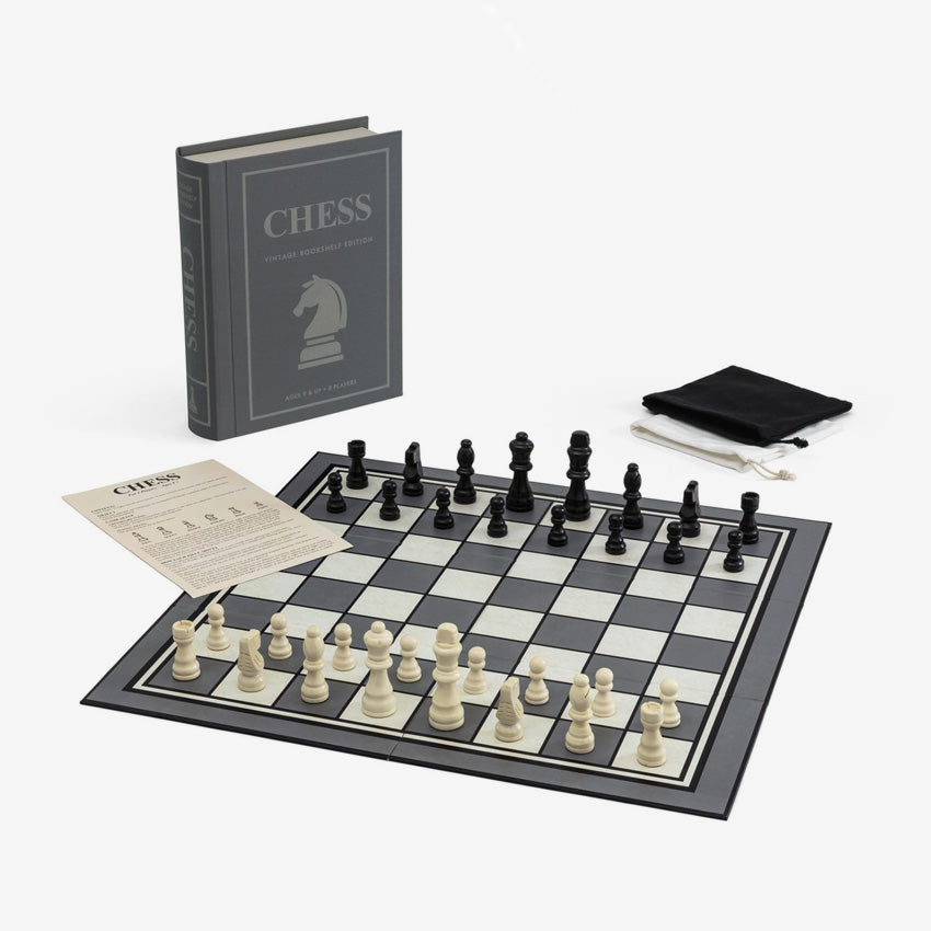 WS Game Company | Chess Vintage Bookshelf Edition