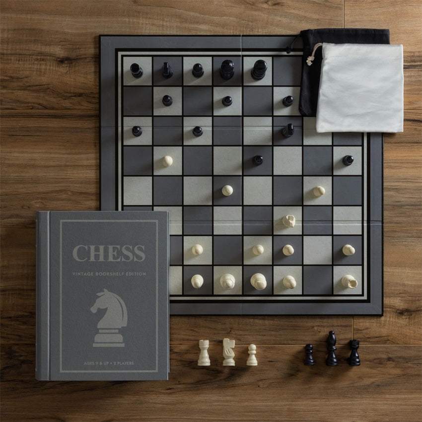 WS Game Company | Chess Vintage Bookshelf Edition