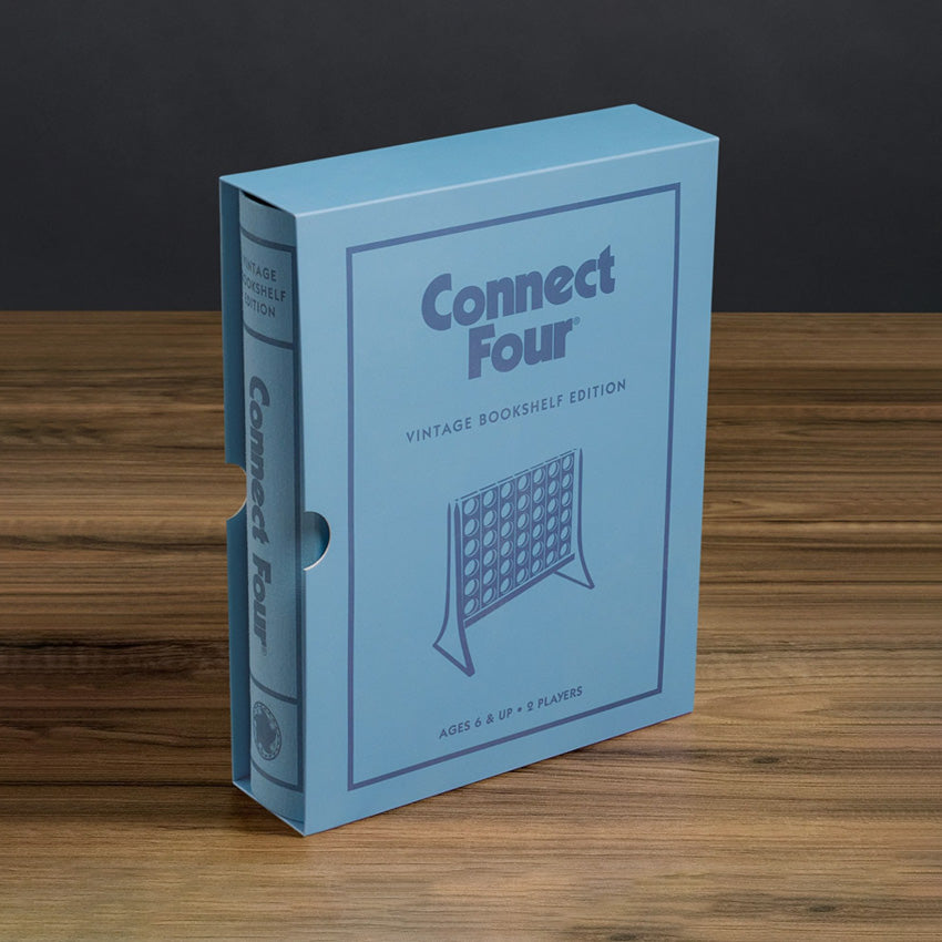 WS Game Company | Connect 4 Vintage Bookshelf Edition