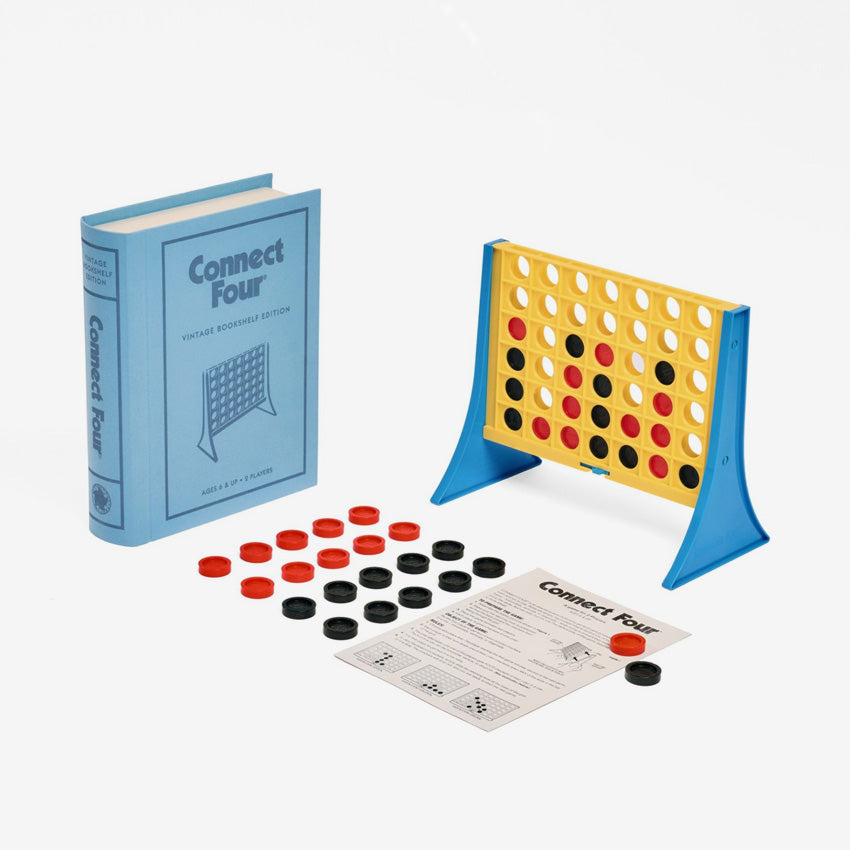 WS Game Company | Connect 4 Vintage Bookshelf Edition