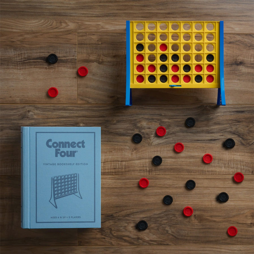 WS Game Company | Connect 4 Vintage Bookshelf Edition