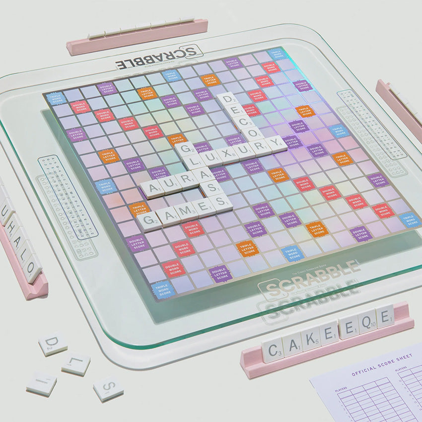 WS Game Company | Scrabble - Aura Glass Edition