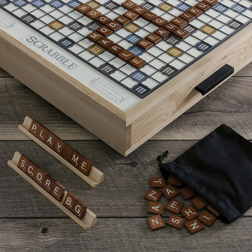 WS Game Company | Scrabble - Maple Luxe Edition