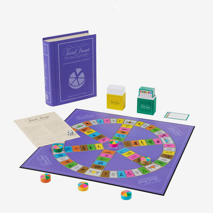 WS Game Company | Édition Vintage Bookshelf Trivial Pursuit