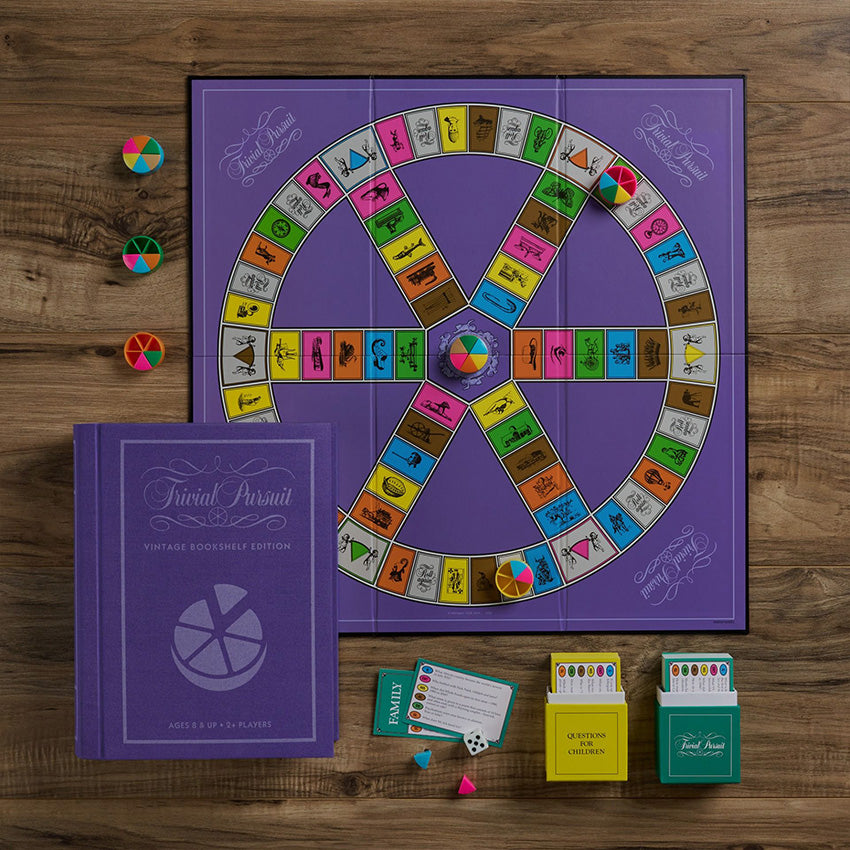 WS Game Company | Édition Vintage Bookshelf Trivial Pursuit