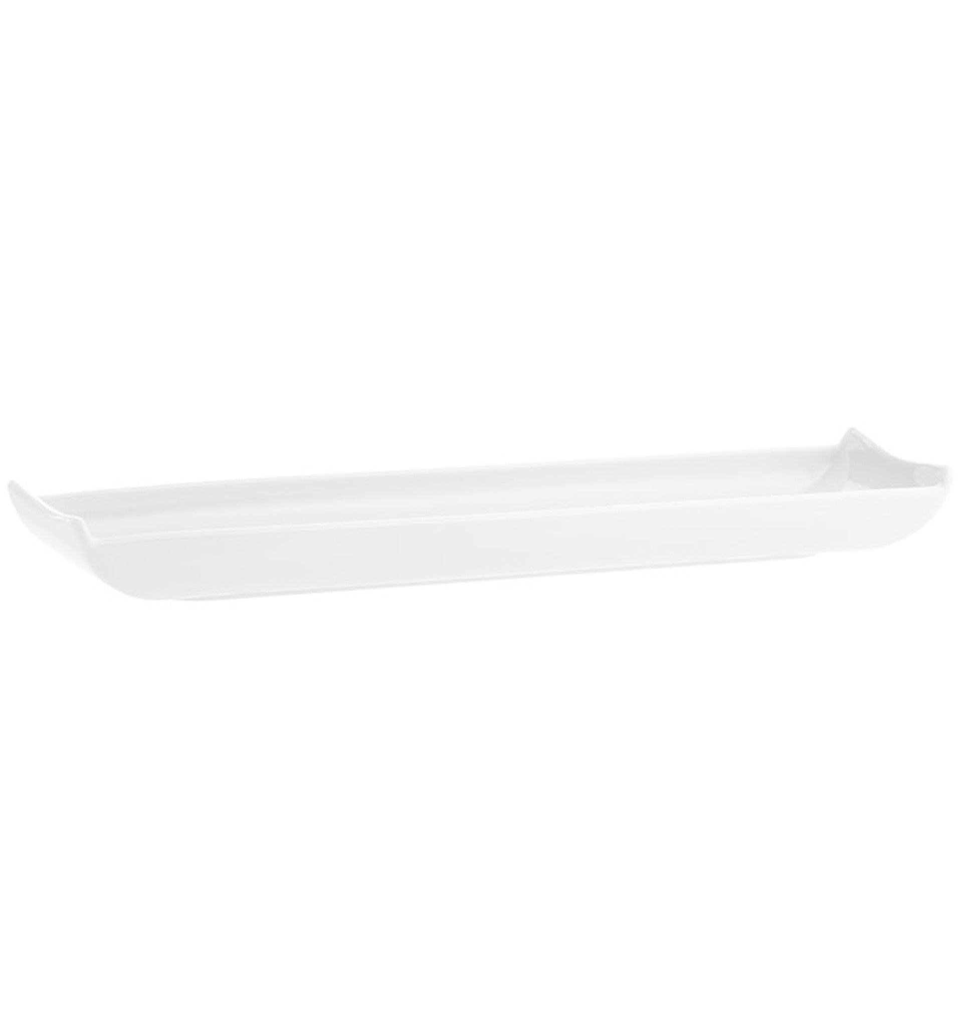 Maison Lipari Buffet White Large Deep Rectangular Tray 2.01x20.08x4.88  VISTA ALEGRE.