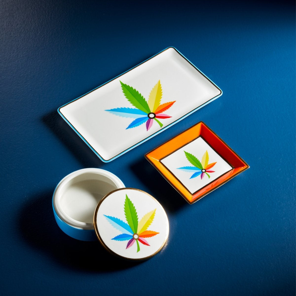 Maison Lipari Sinsemilla Square Ashtray - Multicolor  JONATHAN ADLER.