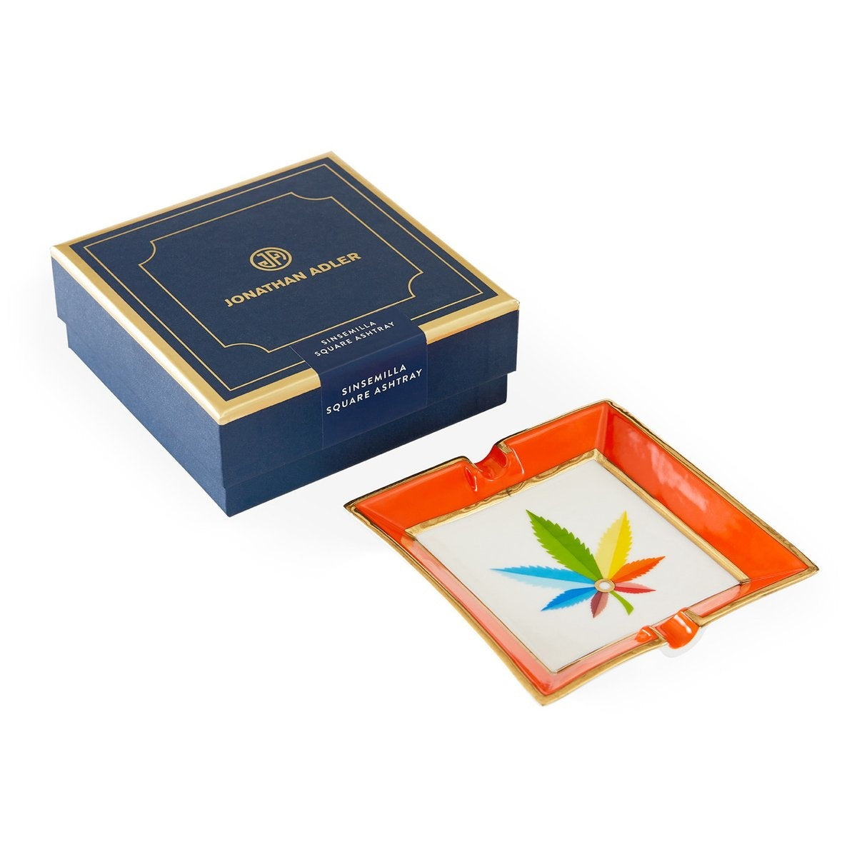 Maison Lipari Sinsemilla Square Ashtray - Multicolor  JONATHAN ADLER.