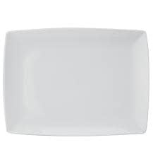 Maison Lipari Carre White Large Rectangular Platter 1.06x15.24x11.26  VISTA ALEGRE.