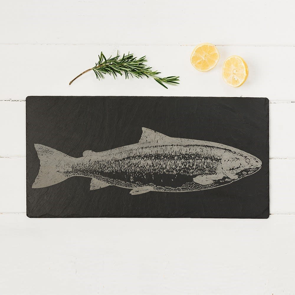 Maison Lipari Engraved Salmon Slate Table Runner  DAVID SHAW.