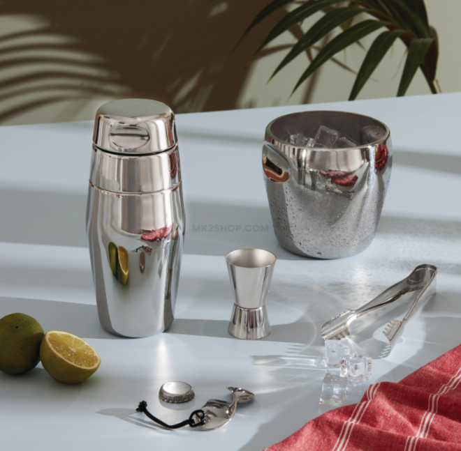 Maison Lipari 870 Shaker Set - Silver  ALESSI.